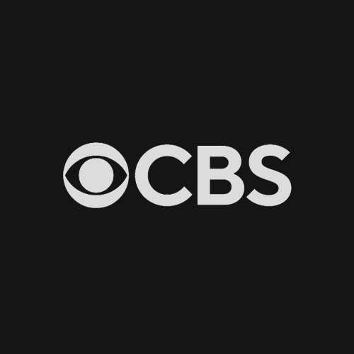 CBS logo colour on Black
