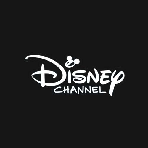Disney channel white on Black