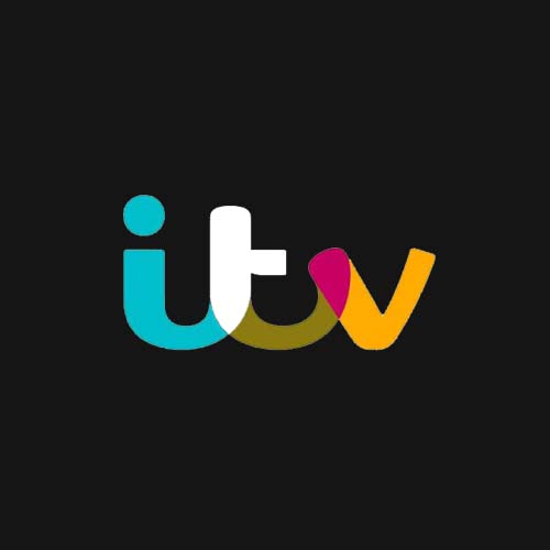 ITV logo colour on black
