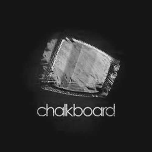 Chalkboard Logo White